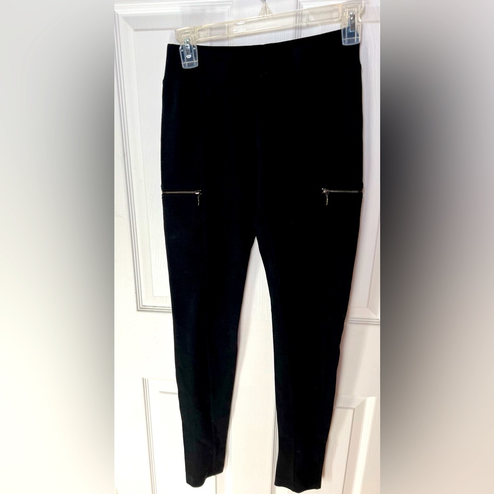 Black Small Maggie Ward Leggings W Gold Detailing